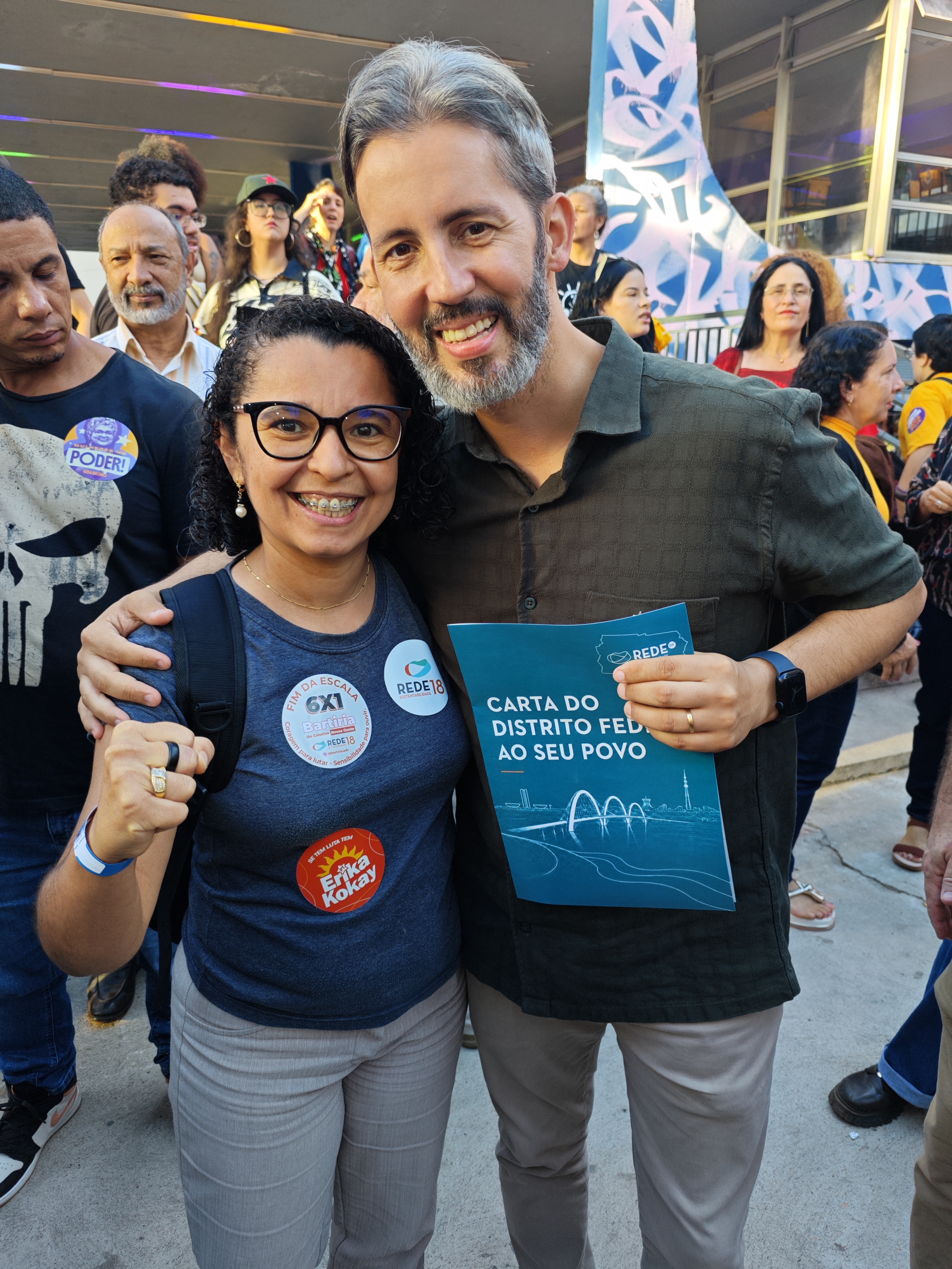 Caminhada popular com Bartíria e Germana nas comunidades do DF