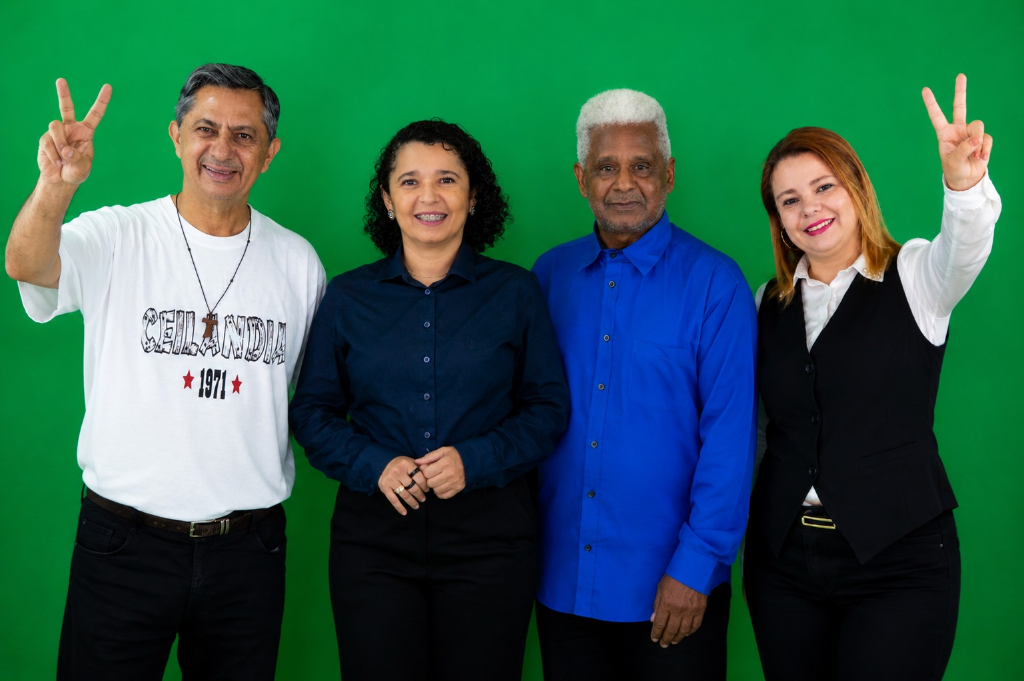Coletivo Nossa Gente REDE 18 - Foto Oficial Completa dos 4 Co-Mandatários