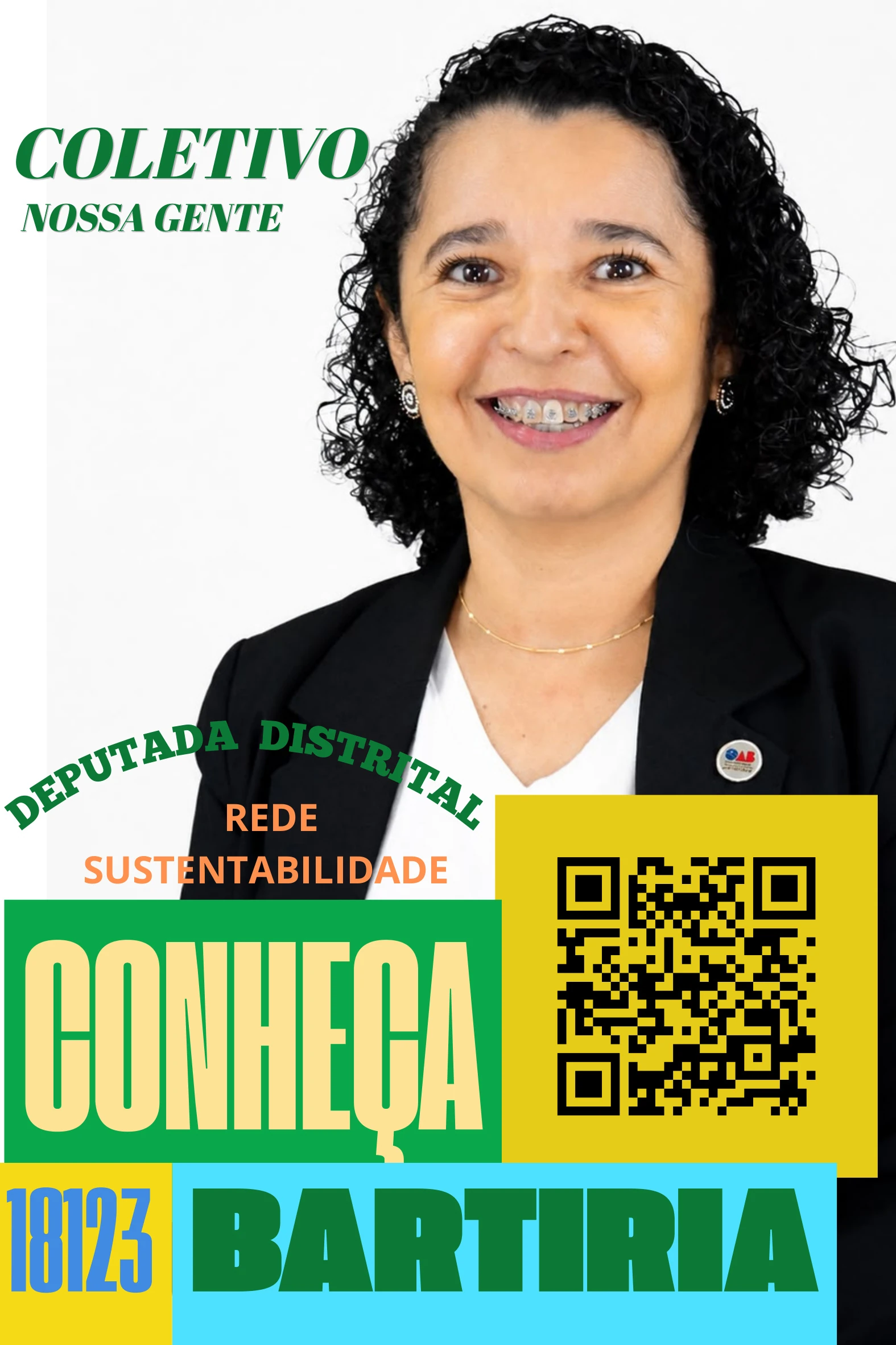 Cartaz Oficial Conheça Bartíria 18.123 - Coletivo Nossa Gente REDE